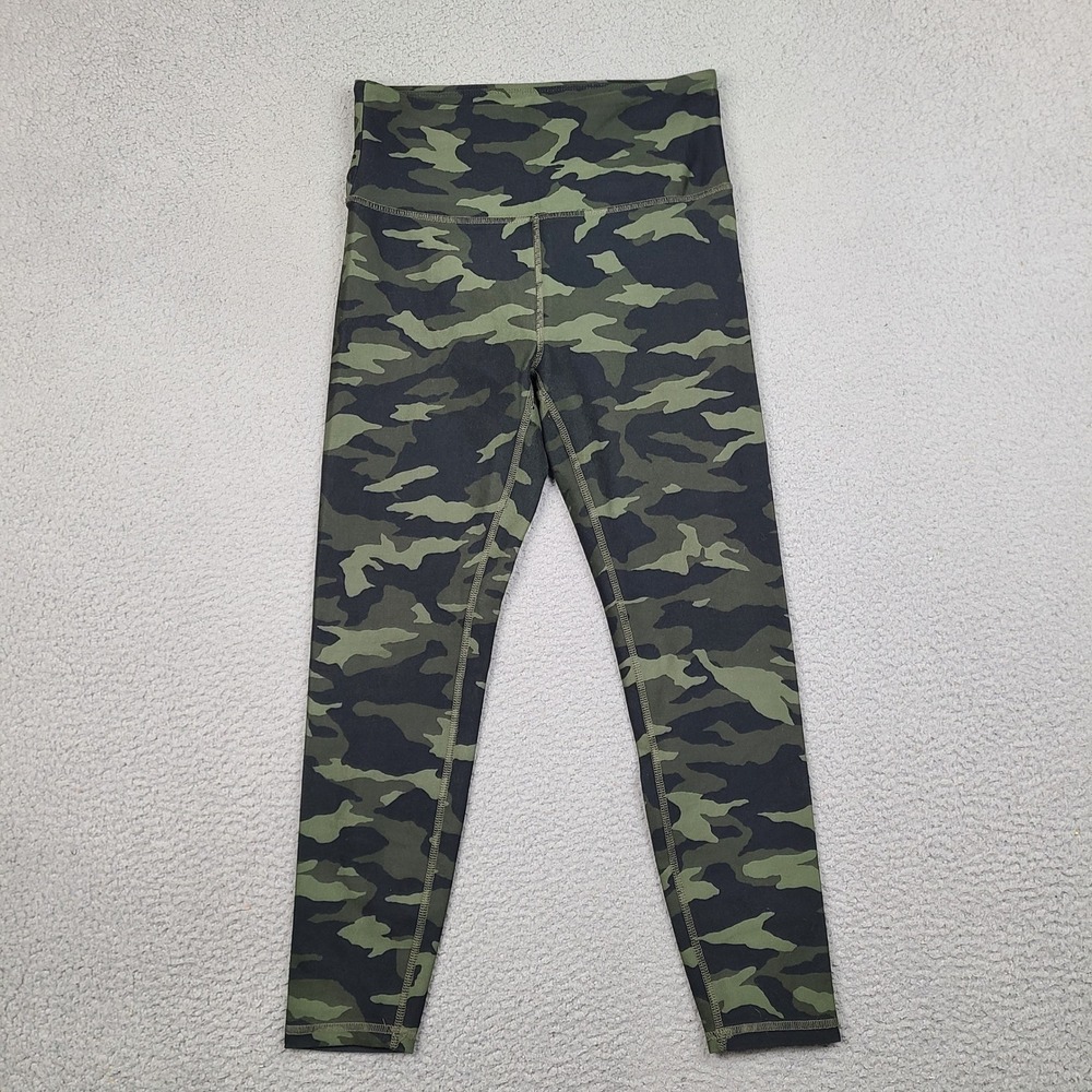 Zobha Leggings Womens Camo High Waisted Large Green Camouflage Yoga Pants